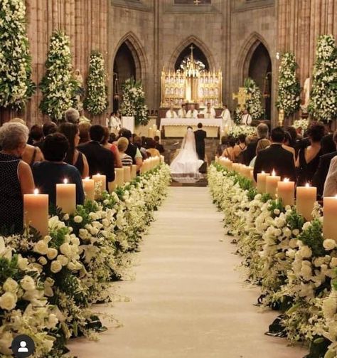 Church Wedding Decorations Aisle, Wedding Church Decorations, Wedding Church Aisle, Wedding Ceremony Decorations Church, Church Aisle, Wedding Church Decor, Church Wedding Flowers, Wedding Isles, Church Wedding Decorations