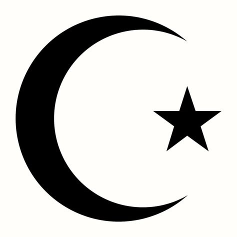 Islamic Clipart, Crescent Moon Symbol, Islamic Crafts, Black Crescent Moon, Eid Moon, Black Men Tattoos, Moon Vector, Star Clipart, Men Tattoos