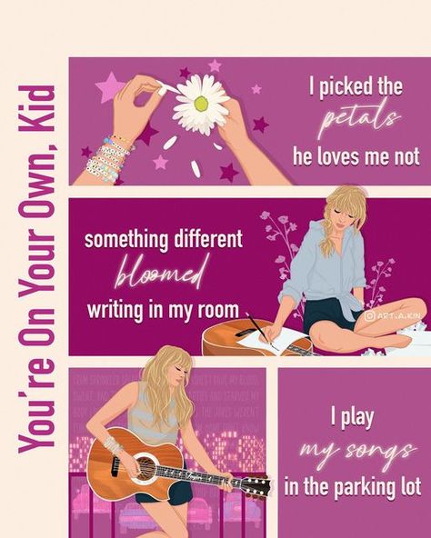 Taylor Swift Fanart, You're On Your Own Kid, Taylor Swift Book, Taylor Swift Drawing, Selena And Taylor, Meet Me At Midnight, Taylor Lyrics, Taylor Swift Music, Taylor Swift Posters