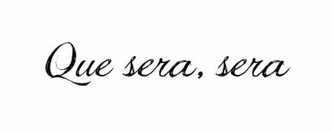 At peace Spanish Sayings Tattoos, Sera Sera Tattoo, Que Sera Sera Tattoo, Side Of Hand Tattoo, Spanish Tattoos, Peace Tattoo, Side Hand Tattoos, 42 Tattoo, Small Quotes