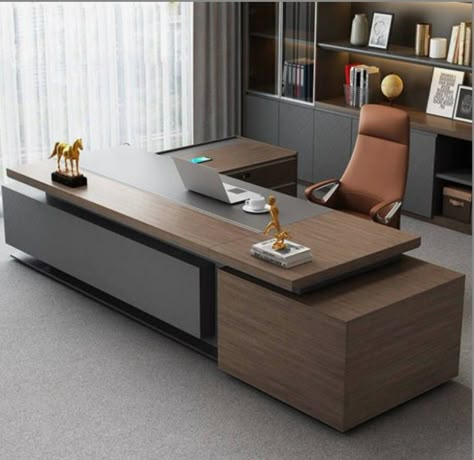 Ceo Desk Design Executive Office, Office Desks Design, Modern Luxury Office Desk, Office Tables Designs, Executive Table Design Modern Offices, Modern Executive Office Design Interiors, Boss Table Design Office, Office Desks Ideas At Work, Luxury Office Table Design