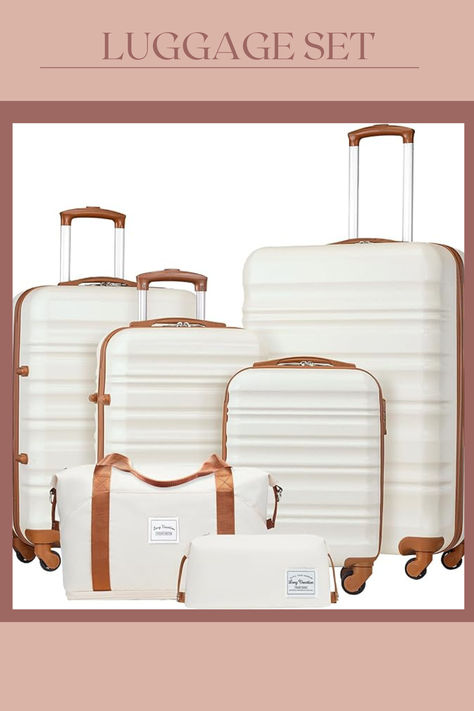 Suitcase White, Travel Must Haves, Carry On Suitcase, Luggage Sets, Carry On, For Free, Free Shipping, Travel, Quick Saves