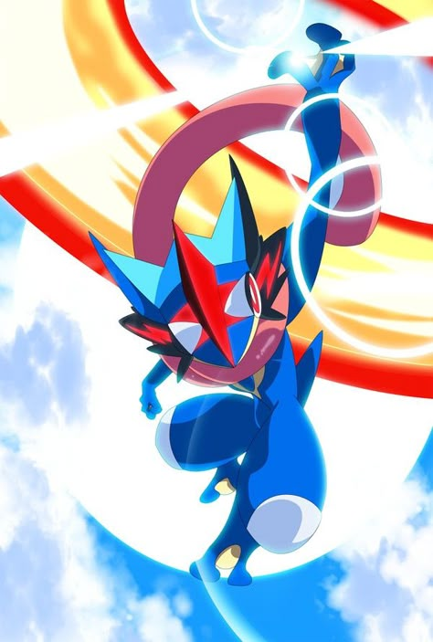 Greninja-Ash Pokemon Greninja, Pokemon Decal, All Legendary Pokemon, Pokemon Z, Pokémon Heroes, Pokemon Kalos, Rare Pokemon Cards, Pokemon Dragon, Pokemon Firered