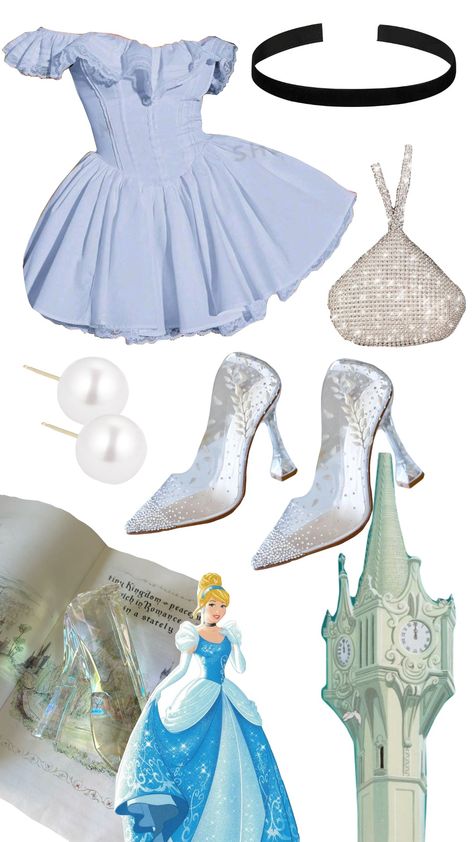 Cinderella #cinderella #disney #disneyaesthetic #disneyprincess #style #stylish #girly #pearl#magical #fashion #princesscore #princess Disney Outfits Cinderella, Disney Princess Aesthetic Outfit, Cinderella Core, Princess Aesthetic Outfits, Cinderella Inspired Dress, Magical Fashion, Halloween Trio, Cinderella Outfit, Disney Princess Outfits