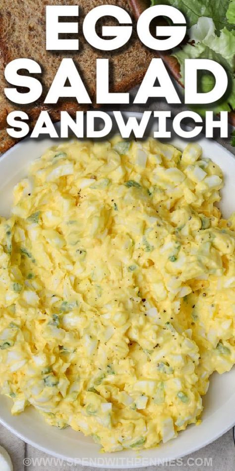 Egg Salad With Sweet Relish, Amish Egg Salad, Polish Egg Salad, Egg Salad With Pickles, Egg Salad Sandwich Recipe Easy, Simple Egg Salad Recipe, Southern Egg Salad, Egg Salad Recipes, Salad Options