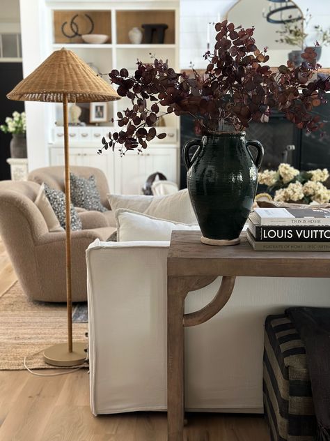 Rattan Floor Lamp Living Room, Floor Lamps Living Room Corner, Studio Mcgee Rattan Lamp, Rattan Standing Lamp, Rattan Wicker Floor Lamps, Floor Lamp Rattan, Floor Lamp With Wicker Shade, Floor Lamp With Rattan Shade, Rattan Lamps Lillian August