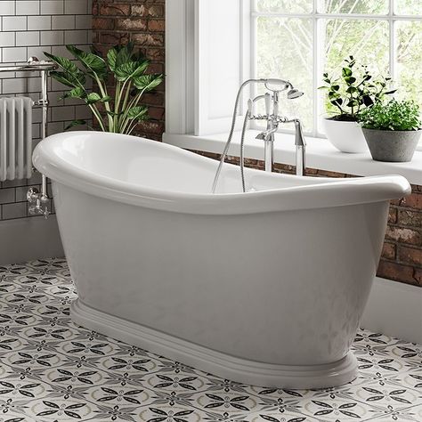 Bathroom Furniture Design, Slipper Bath, Double Ended Bath, Roll Top Bath, Bath Shower Mixer, Bathroom Inspiration Decor, Roll Top, Free Standing Bath, Traditional Bathroom