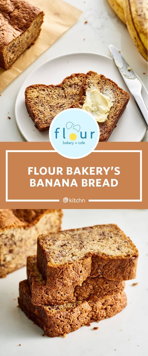 Flour Bakery Banana Bread Recipe, Bakery Banana Bread, Super Moist Banana Bread, Banana Pecan Bread, Sour Cream Banana Bread, Flour Bakery, Flours Banana Bread, Paleo Banana Bread, Banana Bread Recipe Moist