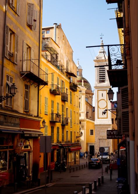 Vielle ville in Nice, France Europe Trip, Nice France, Ferry Building, Ferry Building San Francisco, Old Town, Europe Travel, Street View, France, Building