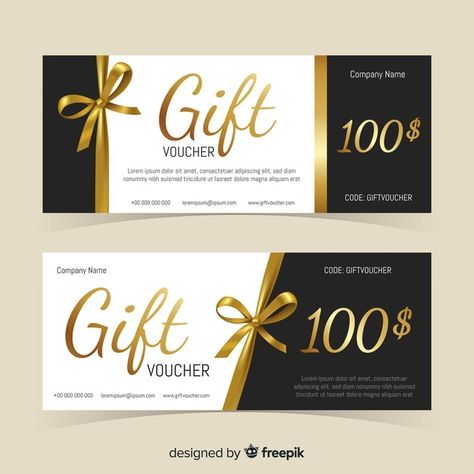 Vale de regalo dorado Vector Premium | Premium Vector #Freepik #vector #tarjeta #regalo #compras #vale Esthetician Supplies, Gift Voucher Design, Voucher Design, Gift Card Design, Pharmacy Design, Coupon Design, Mood And Tone, Gift Voucher, Gift Vouchers