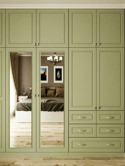 Big Bedroom Wardrobe Ideas, Built In Wardrobe Ideas With Mirror, Bedroom Cabinet Color Ideas, Full Length Wardrobe Design, Big Wardrobe Design, Built In Wardrobe Ideas Bedrooms, Full Wall Wardrobe, Built In Wardrobe Ideas, Built In Wardrobe Doors