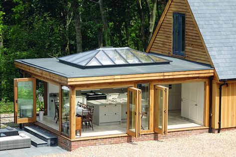 Oak Framed Traditional Orangeries | Prime Oak Buildings Oak Framed Garden Room, Wooden Conservatory, Oak Conservatory, Orangery Extension Kitchen, Prime Oak, Oak Framed Extensions, Orangery Extension, White Lodge, Garden Room Extensions