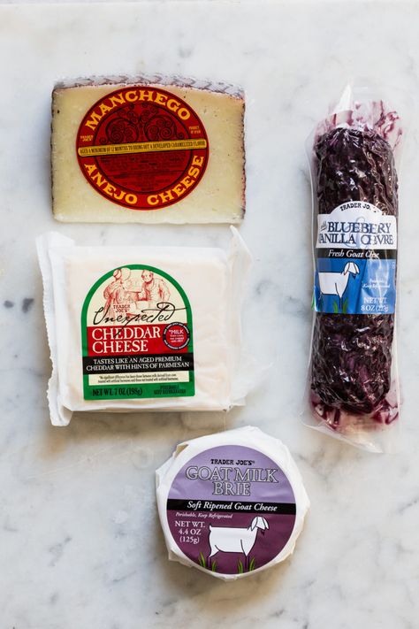 Trader Joes Cheese Board, Trader Joes Cheese, Simple Cheese Platter, Cheese Platter Presentation, Blueberry Goat Cheese, Trader Joes Food, Marinated Olives, Trader Joes Recipes, Cup Of Jo