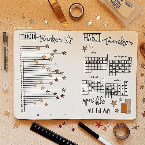 41 Trackers to Inspire Your Next Bullet Journal Spread - Beautiful Dawn Designs Bujo Trackers, Girl Nostalgia, Bullet Journal Headers, January Bullet Journal, Bullet Journal Spreads, Habit Tracker Bullet Journal, Bullet Journal Paper, Bullet Journal Tracker, Bullet Journal Printables