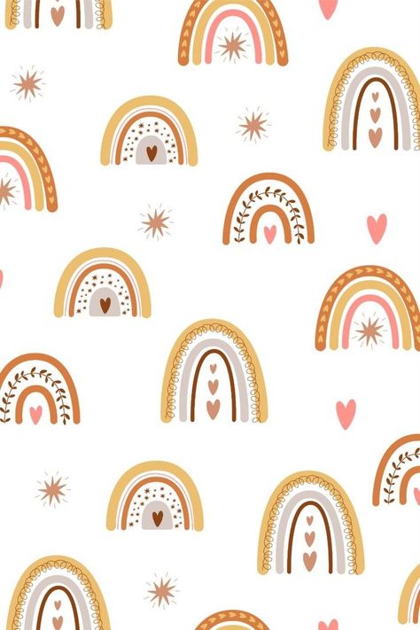 Rainbow Seamless Pattern, Rainbow Boho Wallpaper, Boho Wallpaper Iphone, Rainbow Wallpapers, Boho Rainbow Print, Rainbow Fabric, Wallpaper Iphone Boho, Phone Wallpaper Boho, Rainbow Boho