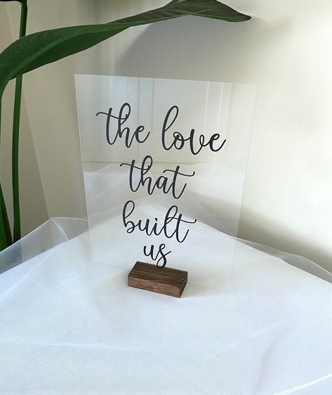 Excited to share this item from my #etsy shop: The love that built us wedding decor sign, wedding day verse, for my wedding day table top church signs Love That Built Us Wedding Table, Love That Came Before Us Wedding, The Love That Built Us Wedding Table, The Love That Came Before Us Wedding, Sign My Bible Wedding, Wedding Signs Christian, Sign Our Bible Wedding, Wedding Scripture Signs, Wood Signage