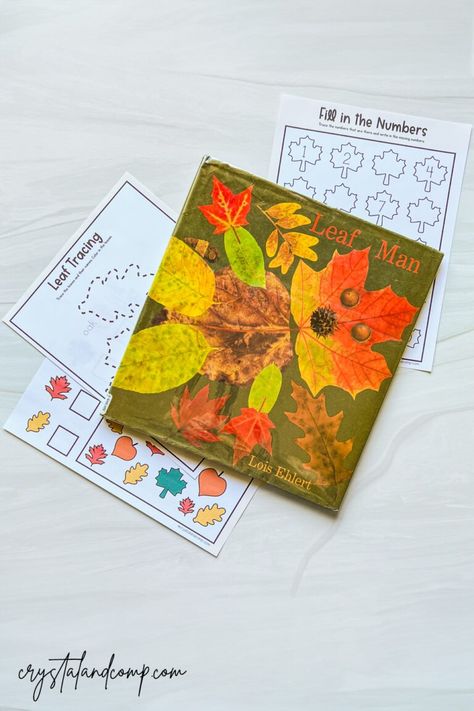 Leaf Man Book Companion Printables - CrystalandComp.com Leaf Man Book Activities, The Leaf Man Craft, Leaf Man Craft Preschool, Leaf Man Activities, Leaf Man Craft, Storybook Stem, Cheap Halloween Crafts, Pre K Ideas, Kids Handwriting Practice