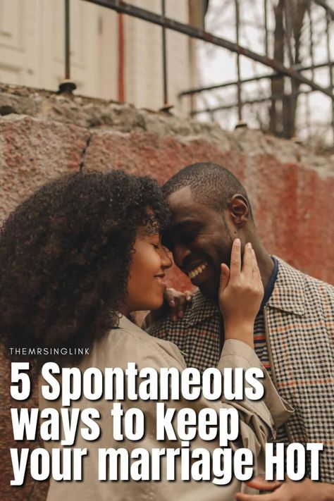 5 Spontaneous ways to keep the marriage HOT | Sometimes I think couples get the wrong idea when it comes to "the spark", or the romance. That this is something that should happen effortlessly and naturally if it were organic, authentic, and genuine. While this can be true, it simply isn't always the case. If you feel like you've hit a roadblock in the marriage *romance* department, then this post is for you. Marriage Romance, After Marriage, Relationship Coach, The Spark, Love Life, Relationship Goals, Spice Things Up, Feel Like, Self Love