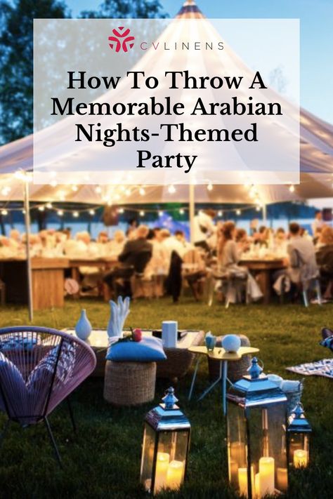 Arabian Nights Theme Party Outfit, Arabian Theme Party Outfits, Arabic Theme Party Outfit, Arabic Nights Theme, Arabian Nights Party Food, Middle Eastern Party Theme, Arabian Nights Party Outfit Women, Arabic Theme Party, Arabian Nights Party Decorations