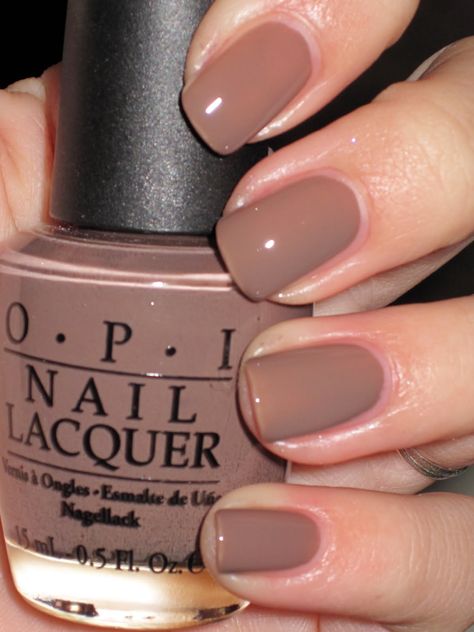 OPI - over the taupe Taupe Nail Polish, Pinterest Edit, Taupe Nails, Neutral Nail Color, Nail Paint Shades, Brown Nail Polish, Brown Nail, Opi Nail Colors, Nails Opi