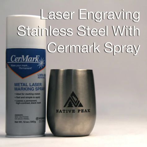 Laser Engraving Stainless Steel With CerMark Spray : 6 Steps (with Pictures) - Instructables Engraving Ideas Metal, Laser Engraving Ideas Gifts, Laser Engraving Ideas, Laser Etched Metal, Laser Engraved Metal, Glow Forge, Steel Stool, Engraving Ideas, Engraved Flasks