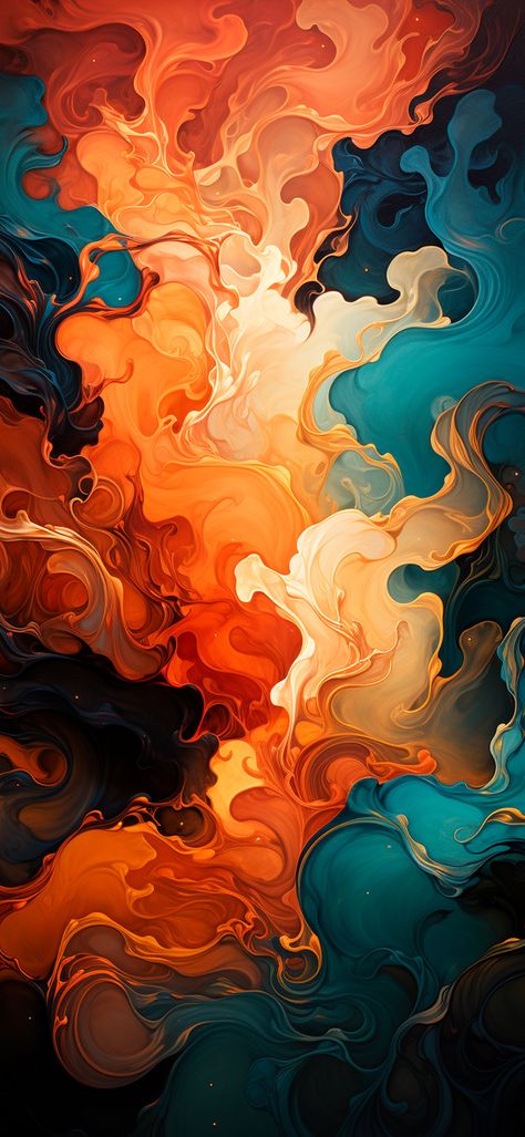 iPhone Wallpapers Turquoise Artwork, Marble Wallpaper Phone, Glitter Wall Art, Artsy Background, Orange Wall Art, One Piece Wallpaper Iphone, Iphone Wallpaper Hd Nature, Phone Screen Wallpaper, Abstract Art Wallpaper