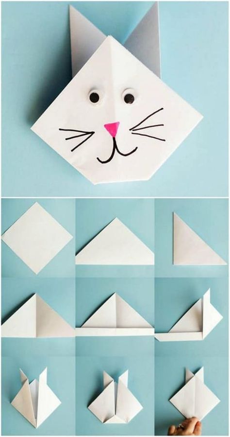 Easy Paper Origami for Kids - Paper Folding Crafts Paper Folding For Kids, Easy Paper Origami, Basic Origami, Origami For Kids, Origami Turtle, Easy Origami For Kids, Paper Folding Crafts, Kids Origami, Origami Models