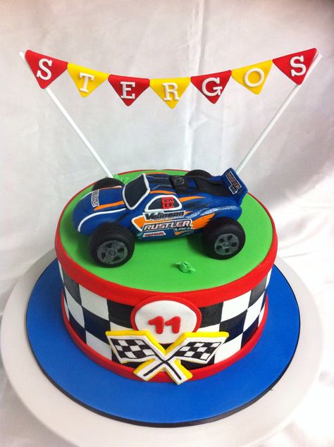 RC Car Birthday Cake Idea Rc Car Birthday Cake, Rc Car Cake, Car Birthday Cake, Birthday Cake For Men, Cake Car, Cake For Men, Basketball Ideas, Best Birthday Cake, Monster Truck Cake