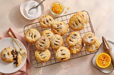 Eccles cakes recipe Eccles Cakes, Eccles Cake, Tesco Real Food, Pastry Pie, More Recipes, Baking Sheets, Pie Filling, Ground Cinnamon, Real Food