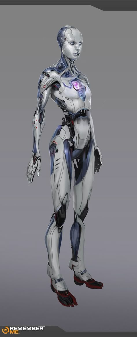 Concept art of an android valet from Remember me by Frederic Augis Android Robot, Eve Online, Sci Fi Character, Mark Ryden, Humanoid Robot, Arte Robot, Arte Cyberpunk, Cyberpunk Character, Robots Concept