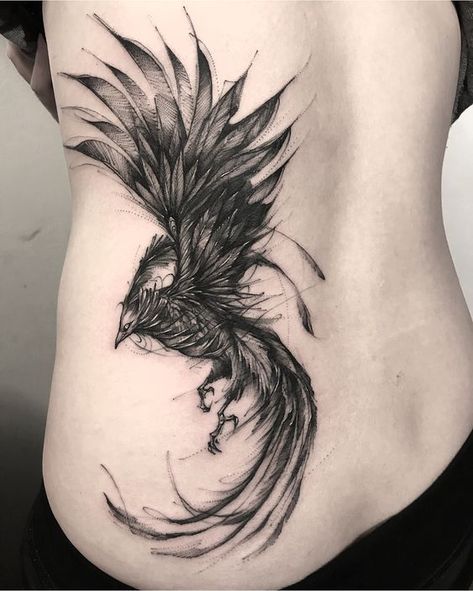 Feniks Tattoo, Phoenix Tattoo Men, Phoenix Back Tattoo, Phoenix Tattoo For Men, Rabe Tattoo, Phoenix Bird Tattoos, Masculine Tattoos, Phönix Tattoo, Sketch Style Tattoos