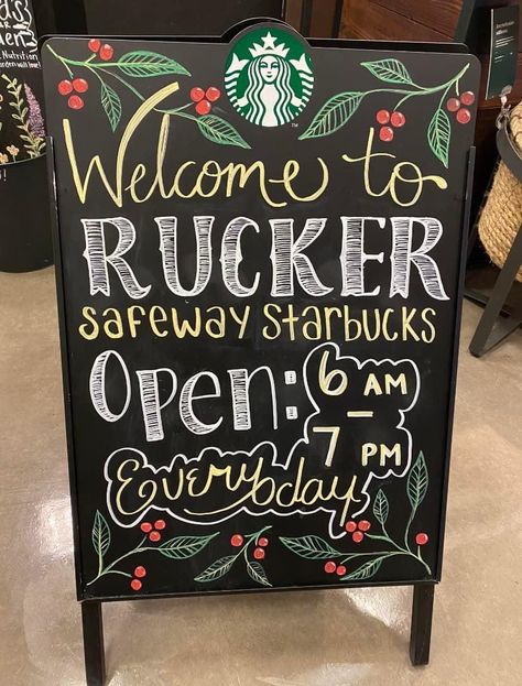 Starbucks Chalk Signs, Starbucks Chalkboard, Chalk Signs, Chalk Sign, Community Boards, Poster Ideas, Welcome Back Sign, Community Board, Chalkboard Quotes