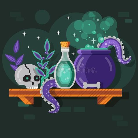 Mermaid Bedroom, Magic Potion, Potion Bottle, Ebook Cover, Free Illustrations, Children Illustration, Drawing Inspiration, The Magicians, Graphic Illustration