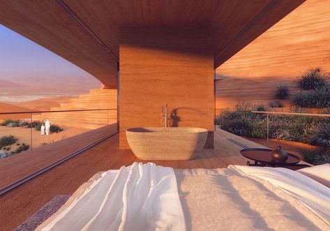 Rub Al Khali, Desert Resort, Resort Interior, Resort Architecture, Resort Design, Hospitality Projects, Desert Landscaping, Built Environment, Garden Spaces