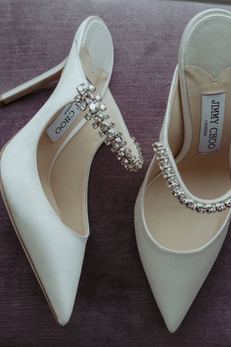 Winter Wedding Shoes, The Bowery Hotel, Danielle Frankel, Jimmy Choo Wedding Shoes, Bride Heels, Bowery Hotel, Wedding High Heels, Jimmy Choo Bridal, Fancy Heels