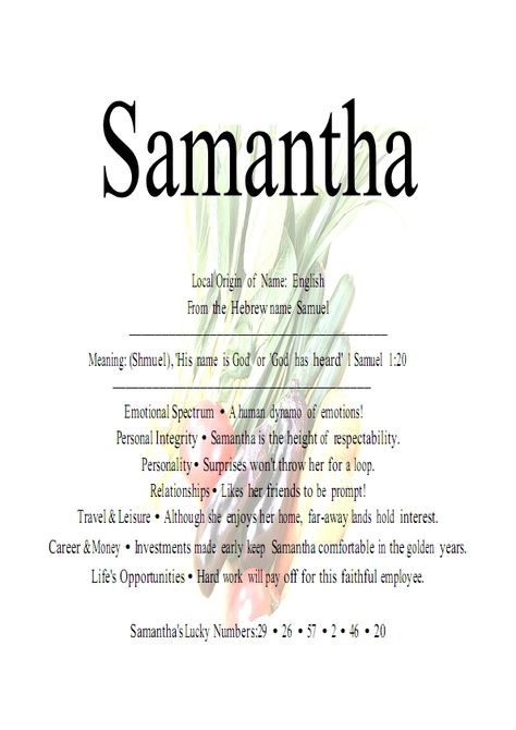 Meaning of Samantha <3 My birthday date is goodluck... Wow Meaning Of Samantha, Samantha Aesthetic Core, Samantha Name Meaning, Samantha Meaning, Samanthacore Aesthetic, Samantha Core Aesthetic, Samuel Meaning, Samantha Aesthetic, Sammy Core