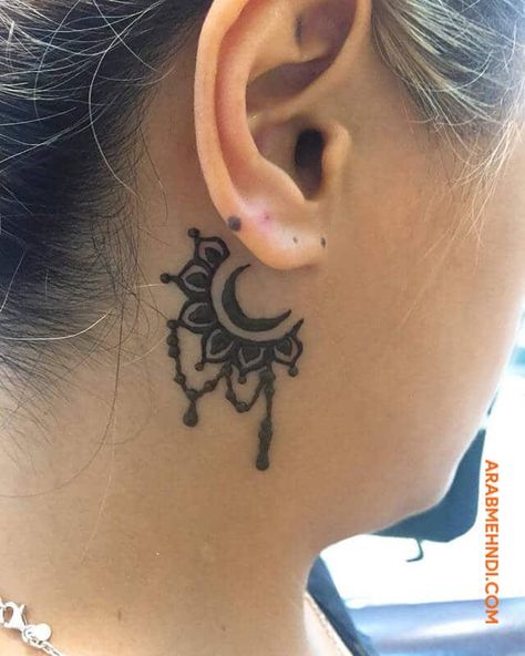 50 Neck Mehndi Design (Henna Design) - October 2019 Elephant Henna Designs, Neck Henna, Henna Neck, Henna Jewelry, Tattoos Neck, Cute Henna Tattoos, Unique Henna, Henna Style Tattoos, Cute Henna