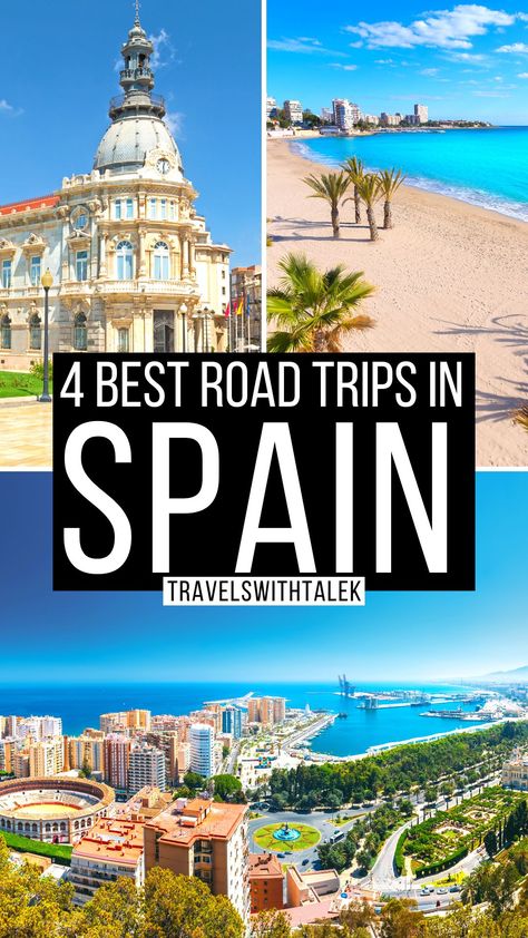 4 Best Road Trips in Spain + Secret Expert Tips for 2023 Spain Roadtrip, Trip To Spain Travel Guide, Spain Road Trip Map, Southern Spain Road Trip, Best Cities In Spain, Beautiful Places In Spain, Spain Tourism, Spain Road Trip, Places In Spain