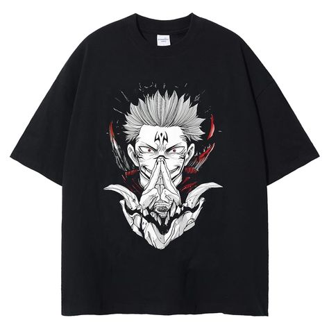 Sukuna Tshirt, Anime Sukuna, Jujutsu Kaisen Anime, Graphic Tshirt Design, Anime Shirt, Jujutsu Kaisen, Jujutsu, Cotton Tshirt, Tshirt Designs