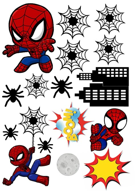 Spider Man Topper, Spider Man Printable Cake Topper, Spiderman Topper Printable, Spidey Cake Topper Printable, Cake Topper Spiderman, Spidey Birthday Party, Spiderman Cake Topper Printable Hd, Spiderman Topper, Spiderman Birthday Party Decorations