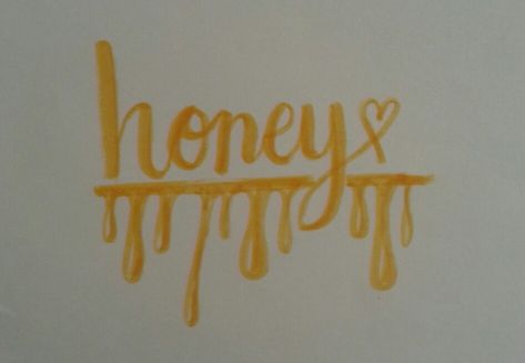 Honey Word Tattoo, Honey Tattoo Words Fonts, Honey Calligraphy, Honey Name, Tattoo Word Fonts, Honey Art, I Love You Honey, Honey Love, Word Fonts