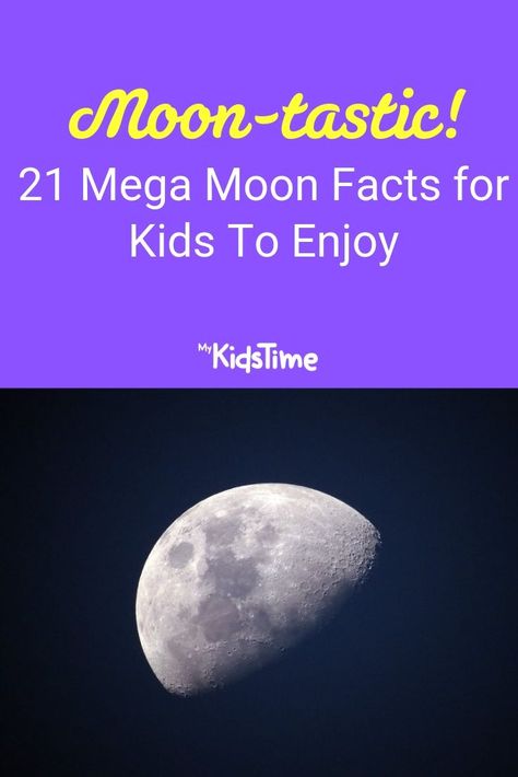 Kids Quiz Questions, Moon For Kids, Moon Poems, Moon Facts, Moon Activities, Space Crafts For Kids, Moon Projects, Fun Facts For Kids, Space Facts