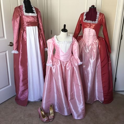 The Angelica Schuyler collection. Queen Charlotte Dress, 18th Century Ball, 18th Century Ball Gown, Recital Themes, Marie Antoinette Dress, Hamilton Costume, Angelica Schuyler, Georgian Fashion, Marie Antoinette Dresses