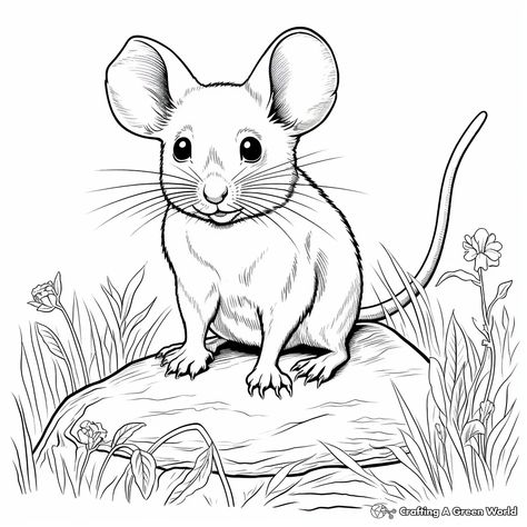 Maisy Mouse Coloring Pages, Fall Classroom Decorations Ideas, Hamster Coloring Pages Free Printable, Fall Animal Coloring Pages, Field Mouse Drawing, House Mouse Coloring Pages, Mouse Coloring Pages, Fall Classroom Decorations, Mouse Drawing