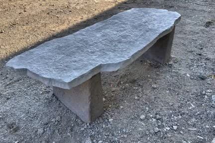 Concrete Bench Molds, Diy Concrete Driveway, Concrete Mold, Memorial Benches, Concrete Sealer, Concrete Bench, Exterior Stain, Concrete Sculpture, Stone Bench