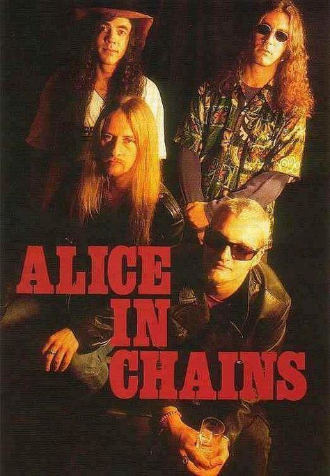 Alice In Chains Poster, 90s Grunge Bands, Japan October, Grunge Posters, Mad Season, Rock Band Posters, Punk Poster, Layne Staley, Grunge Music