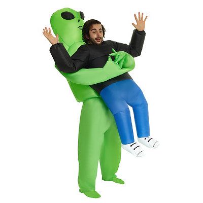 You'll look like you're being abducted this #Halloween! #SpiritHalloween #Costume #AlienAbduction Alien Cosplay, Alien Halloween, Monster Costumes, Alien Costume, Funny Dresses, Inflatable Costumes, Funny Costumes, Up Costumes, Halloween Fancy Dress