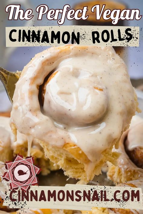 The Softest Vegan Cinnamon Rolls Recipe Desserts Cinnamon Rolls, Cinnamon Rolls Recipe Easy, Best Vegan Cinnamon Rolls, Recipes Cinnamon Rolls, Simple Vegan Breakfast, Breakfast Ideas Vegan, Desserts Cinnamon, Vegan Royal Icing, Rolls Recipe Easy