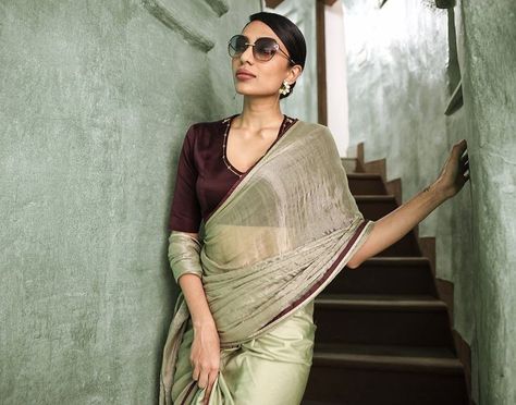 Tara Khanna, Sobhita Dhulipala, Saree Wearing Styles, Saree Wearing, Indian Sari Dress, Raw Mango, Lehenga Designs Simple, Fashionable Saree Blouse Designs, Modern Saree