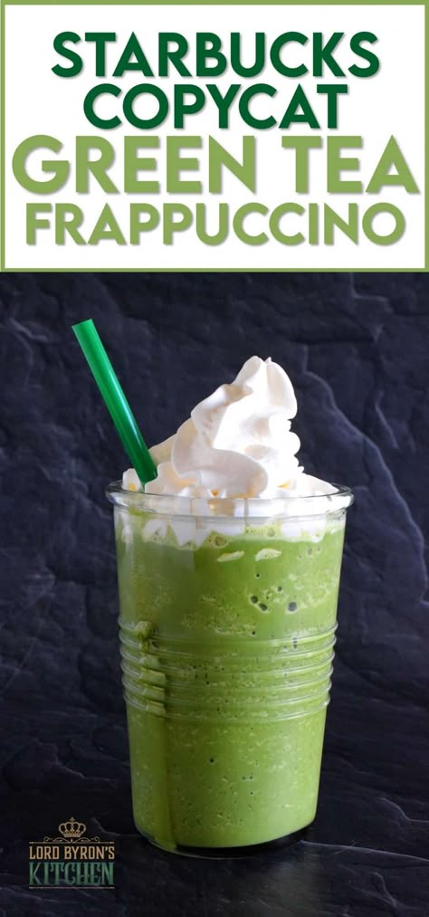 Green Tea Frappe Recipe, Matcha Frappuccino Recipe, Green Tea Frappucino, Starbucks Green Tea Frappuccino, Green Tea Frappuccino, Starbucks Matcha Green Tea, Matcha Frappuccino, Matcha Frappe, Starbucks Green Tea